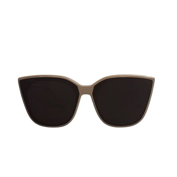 Diff Eyewear Make a Difference Neutral Taupe Chunky Cats Eye Sunglasses NEW Case - Picture 9 of 14